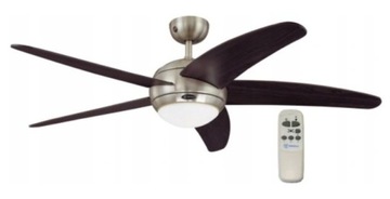 Wiatrak sufitowy do biura BENDAN z pilotem 132cm