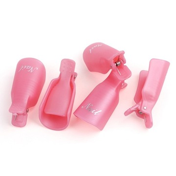 MANICURE KLIPSY DO USUWANIA HYBRYD ŻELU 10 SZTUK