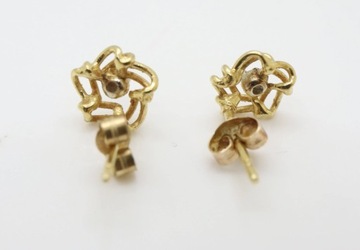 Золотые серьги стр.375 (9К) с бриллиантами