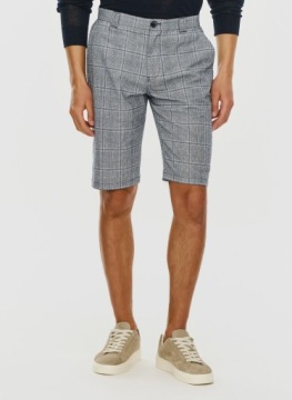 Мужские темно-синие шорты с белой клеткой Pako Lorente размер 33.