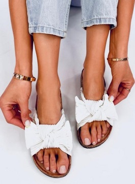 Klapki korkowe MOSS WHITE 36