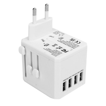 AC100V-240V 4 USB Универсальный портативный дорожный адаптер, международный