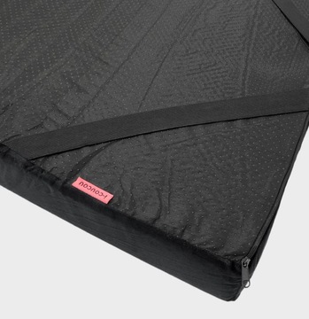 Велюровый косметический матрас для наращивания ресниц с черными креплениями