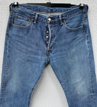 Levis 501 W34 L30 niebieskie spodnie jeansowe levi’s strauss