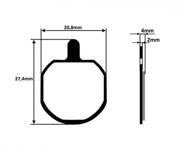 ТОРМОЗНЫЕ КОЛОДКИ ДЛЯ СУППОРТОВ HAYES MX 2/Sole