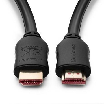 MicroConnect HDMI 2.1 8K 120 Гц 48 Гбит/с Черный 2 м