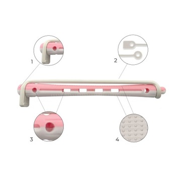 DUŻY ZESTAW do trwałej ondulacji włosów z wałkami Catzy Ballerina ŻÓŁTA