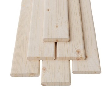 Deska strugana 160 cm x 9 cm x 1,8 cm, półwałek, na piaskownice