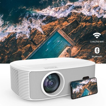 Projektor Rzutnik Full HD 4K 24000lm WiFi SMART TV MULTIMEDIALNY AutoFocus