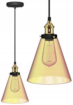 LAMPA WISZĄCA SZKLANA LOFT INDUSTRIAL KOLORY VERTO