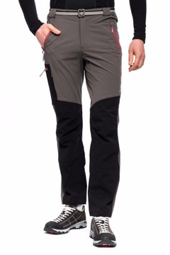 Spodnie Trekkingowe Softshellowowe Milo Vino - Grey - Red M