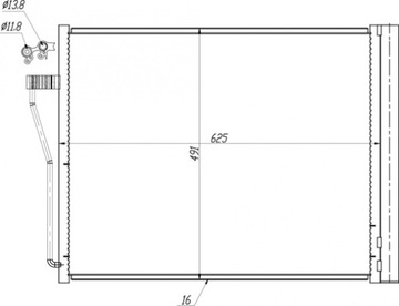 CHLADIČ KLIMATIZACE - ALPINA B7 4.4 / BMW 7 F01 F02 F03 F04 750 760