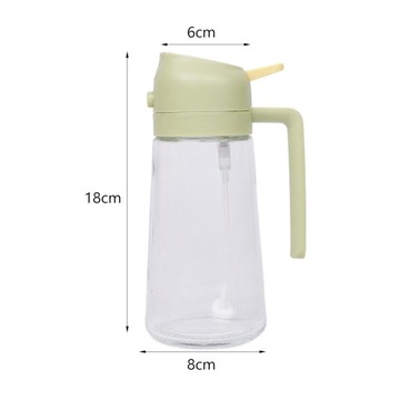 Butelki z rozpylaczem oleju o pojemności 16 uncji Narzędzia kuchenne Pusty pojemnik na olej Łatwo jasnozielony