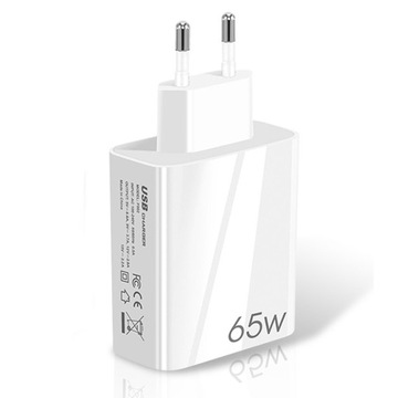 БЫСТРОЕ СЕТЕВОЕ ЗАРЯДНОЕ УСТРОЙСТВО 65 Вт GaN USB USB-C QC PD