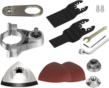 Przystawki Oscylacyjne na Szlifierkę Kątową + Noże