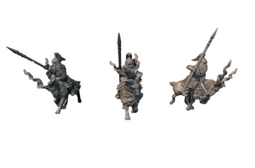 Dwarven Cataphract - Krasnoludy na Kozach - 3 Pozy
