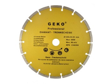 TARCZA DIAMENTOWA 230mSEGMENT DO CIĘCIA BETON