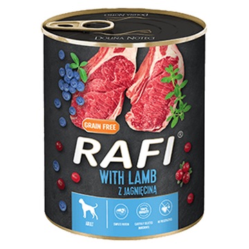 DOLINA NOTECI RAFI CLASSIC karma mokra pies MIX SMAKÓW 24x800g + EBOOK PIES