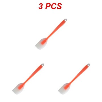 1~8PCS Kitchen Silicone Spatula Translucent For Cooking Dough Scrape Cream