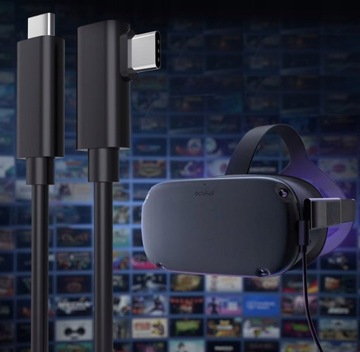КАБЕЛЬ 5 м для OCULUS LINK QUEST 1, QUEST 2, QUEST 3 SteamVR USBC USB3.2 C - C