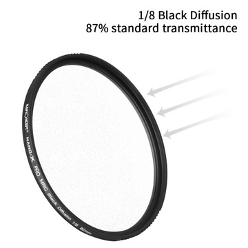 Диффузионный фильтр K&F Black Mist 1/4 NanoX 72 мм