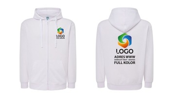 Bluza robocza rozpinana z własnym nadrukiem logo