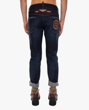 DSQUARED2 męskie jeansy spodnie Patch Wash Cool Guy Jeans -50% IT54