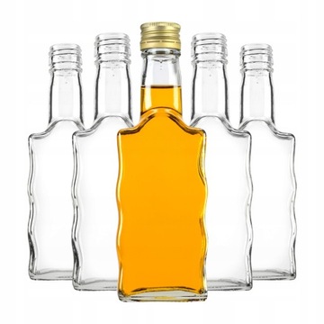 10x BUTELKA FALA 200 ML Z ZAKRĘTKAMI WINO NALEWKI SOKI BIMBER LIKIER