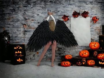Strój na Halloween Skrzydła czarne