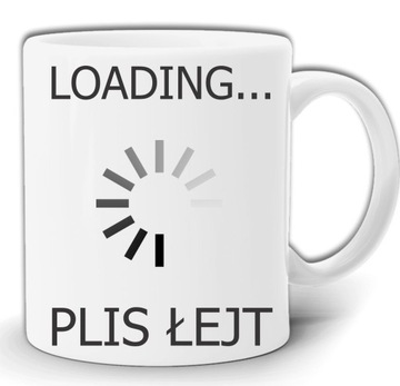 LOADING PLIS ŁEJT ŁADOWANIE KUBEK + PUDEŁKO GW151