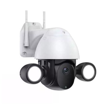 ВРАЩАЮЩАЯСЯ КАМЕРА НА УЛИЦЕ СО СВЕТОДИОДНОЙ ЛАМПОЙ WIFI 3MPX