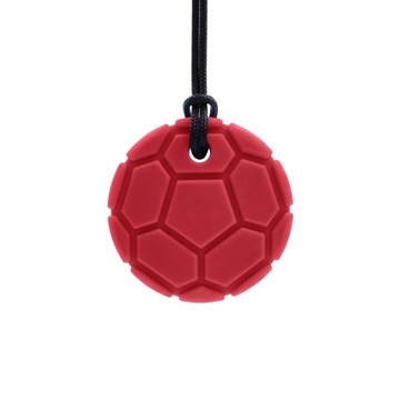 Gryzak Logopedyczny Naszyjnik ARK Soccer Ball Bordowy XT/Miękki