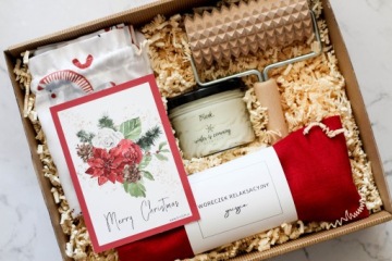 Эко-подарок Корпоративный рождественский набор Косметическая коробка для расслабляющего массажа