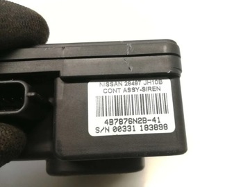 NISSAN X-TRAIL SIRÉNA ALARMU PŘEDNÍ 2008 SUV 4/5DR 28487-JH10B ČERNÁ DIESEL