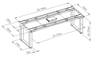 Электрический каркас стола Spacetronik SPE-434W