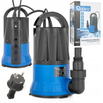 GEKO POMPA ZATAPIALNA DO CZYSTEJ WODY WYŁĄCZNIK ELEKTRODOWY 550W +PŁYWAK