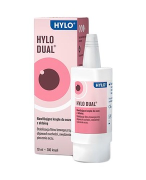 HYLO-DUAL Nawilżające krople do oczu z ektoiną
