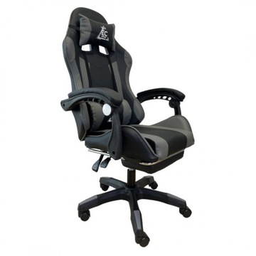 Поворотное игровое кресло с подставкой для ног массажер EC GAMING KO24SZ