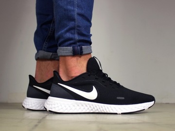 buty męskie Nike do biegania CZARNE sportowe na trening WYGODNE sneakersy