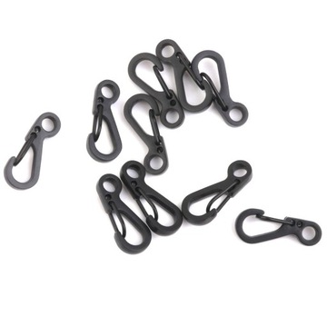 Набор из 10 мини-пружинных застежек-карабинов для рюкзака