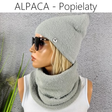 Комплект ШАПКА + ЮБКА ПОЛЬСКАЯ АЛЬПАКА, модные ЦВЕТА