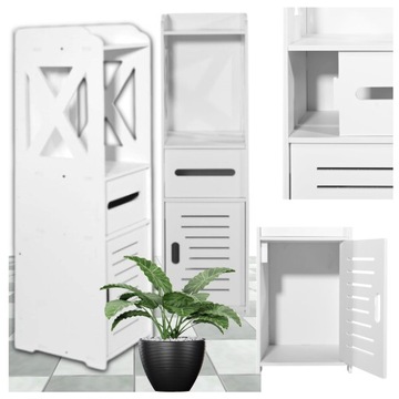 ШКАФ ДЛЯ ВАННОЙ, АЖУР, БЕЛЫЙ СТОЛБ, ПОЛКА ДЛЯ БУМАГИ, КОСМЕТИКА