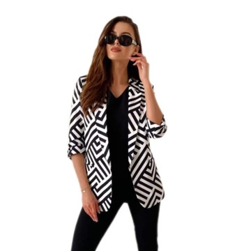 Elegancka marynarka damska Adea rozmiar 46 zygzak