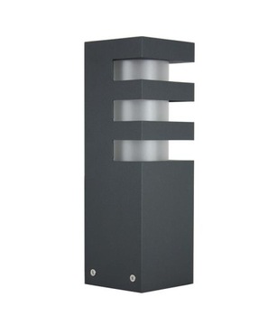 Niski Grafitowy Słupek Ogrodowy Lampa Rado 25 cm