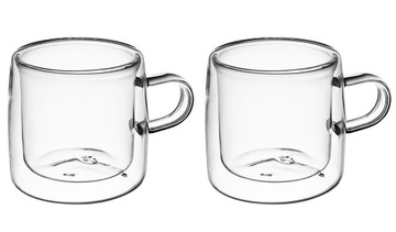 SZKLANKI KUBEK Z PODWÓJNĄ ŚCIANKĄ 2 x 270 ml