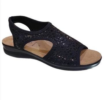 SANITAL FLEX ELASTYCZNE SANDAŁY 8041.17 BLACK ROZ 40