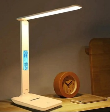 Светодиодная настольная лампа Настольная лампа СВЕТОДИОДНЫЙ ДИСПЛЕЙ Часы Дата 5 яркости