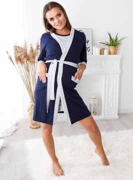 ХЛОПКОВЫЙ ХАЛАТ ДЛЯ беременностей БОЛЬНИЧНЫЙ ХАЛАТ XXL