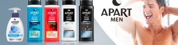 Мужской гель для душа Apart 3в1 Active Fresh, гель для интимной гигиены 2+1