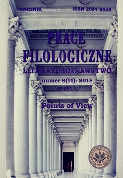 Prace filologiczne literaturoznawstwa nr 8 2018
